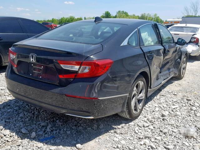 1HGCV1F68JA150659 - 2018 HONDA ACCORD EXL BLACK photo 4