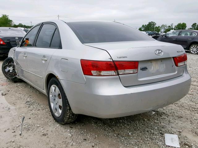 KMHET46C06A083854 - 2006 HYUNDAI SONATA GL SILVER photo 3