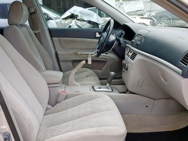 KMHET46C06A083854 - 2006 HYUNDAI SONATA GL SILVER photo 5