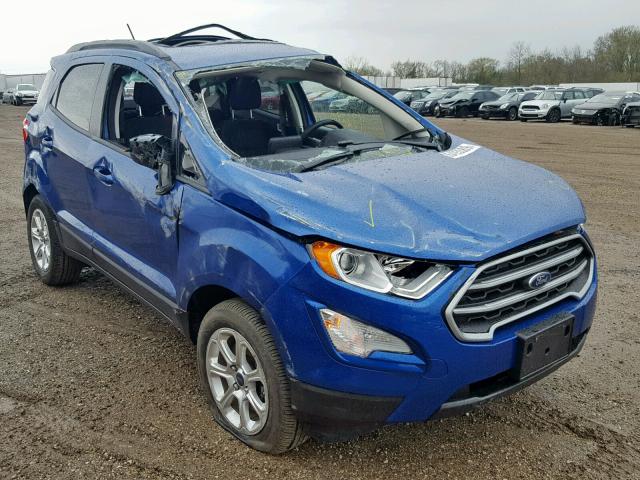 MAJ3P1TE8JC175138 - 2018 FORD ECOSPORT S BLUE photo 1