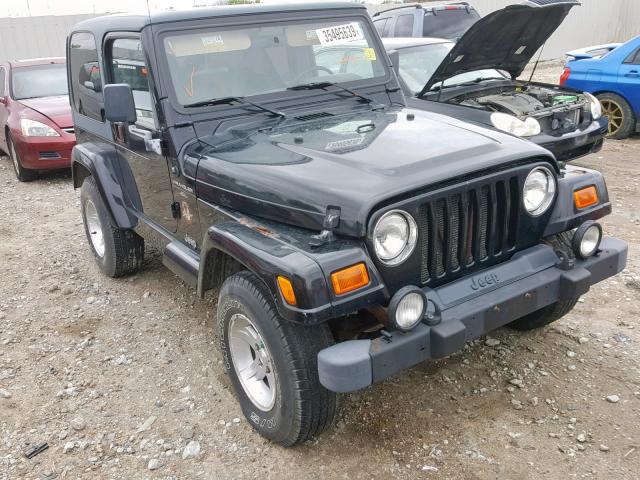 1J4FA59S0YP750035 - 2000 JEEP WRANGLER / BLACK photo 1