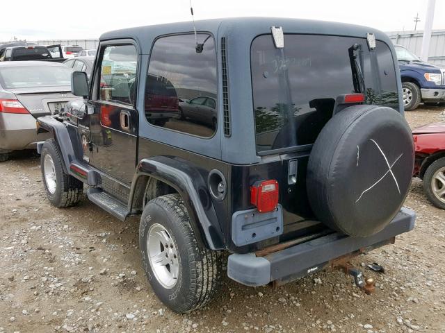 1J4FA59S0YP750035 - 2000 JEEP WRANGLER / BLACK photo 3