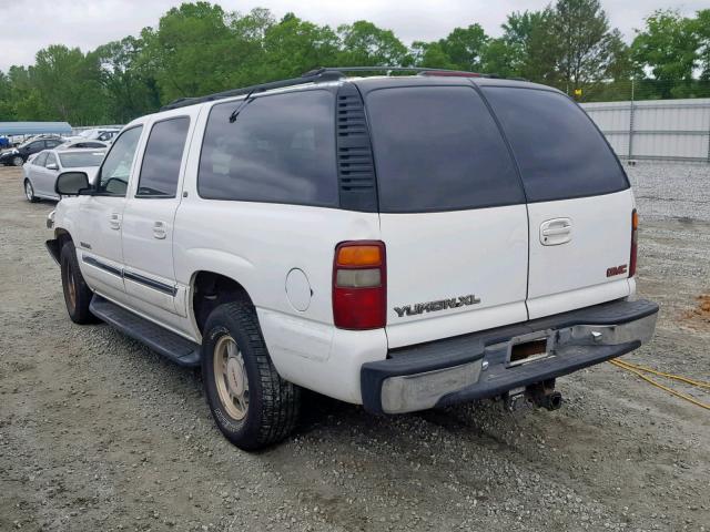 1GKFK16T11J203197 - 2001 GMC YUKON XL K WHITE photo 3