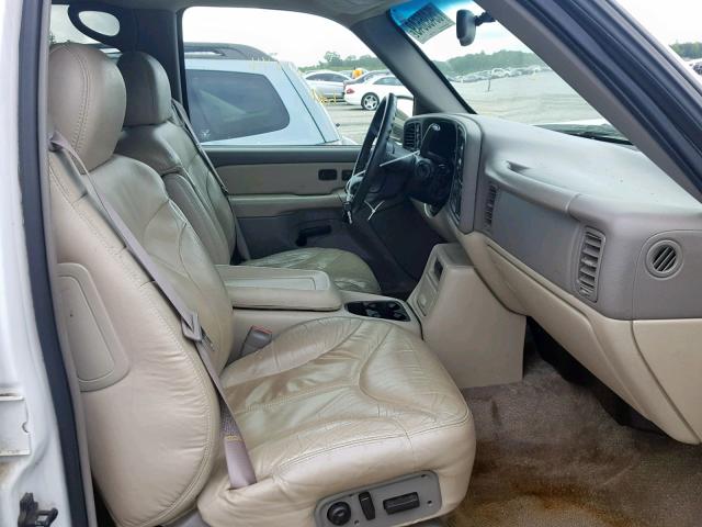 1GKFK16T11J203197 - 2001 GMC YUKON XL K WHITE photo 5