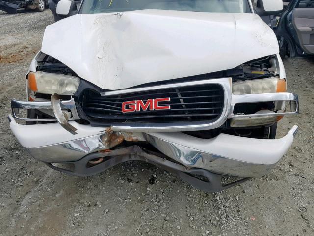 1GKFK16T11J203197 - 2001 GMC YUKON XL K WHITE photo 7