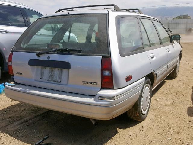 3MASM15J1SR608357 - 1995 MERCURY TRACER BAS SILVER photo 4