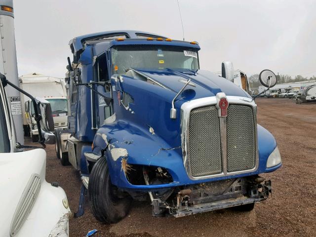 1XKAD48X0DJ330209 - 2013 KENWORTH CONSTRUCTI BLUE photo 1