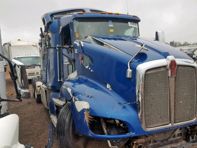 1XKAD48X0DJ330209 - 2013 KENWORTH CONSTRUCTI BLUE photo 9