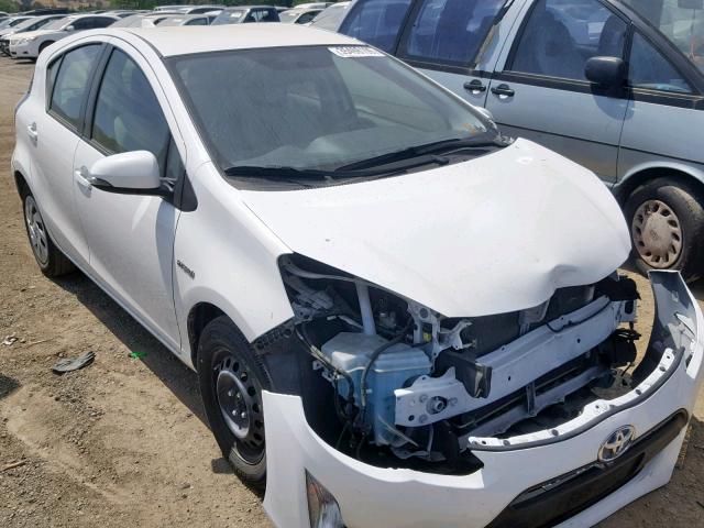 JTDKDTB36G1118709 - 2016 TOYOTA PRIUS C WHITE photo 1