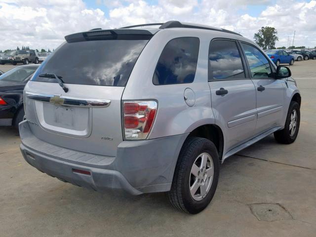 2CNDL23F756110719 - 2005 CHEVROLET EQUINOX LS SILVER photo 4