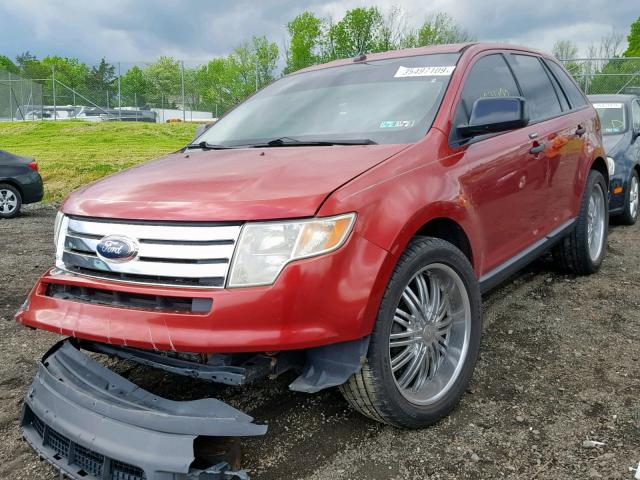 2FMDK36C08BA54631 - 2008 FORD EDGE SE RED photo 2