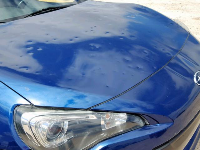 JF1ZCAC13D1605113 - 2013 SUBARU BRZ 2.0 LI BLUE photo 9