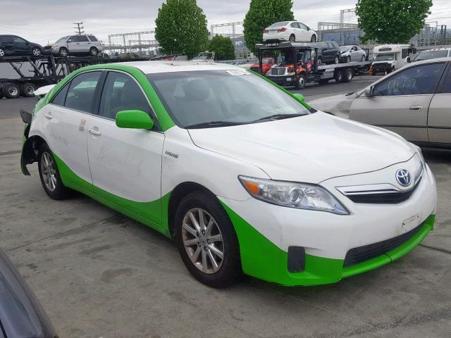 4T1BB3EK3BU135656 - 2011 TOYOTA CAMRY HYBR TWO TONE photo 1