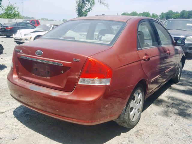 KNAFE121575457971 - 2007 KIA SPECTRA EX RED photo 4