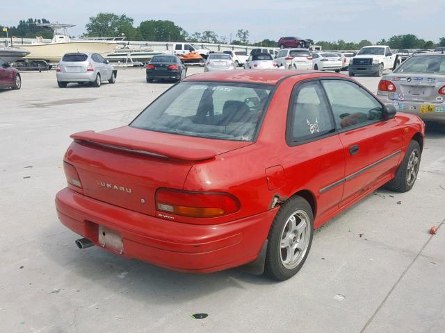 JF1GM4252VH400059 - 1997 SUBARU IMPREZA BR RED photo 4