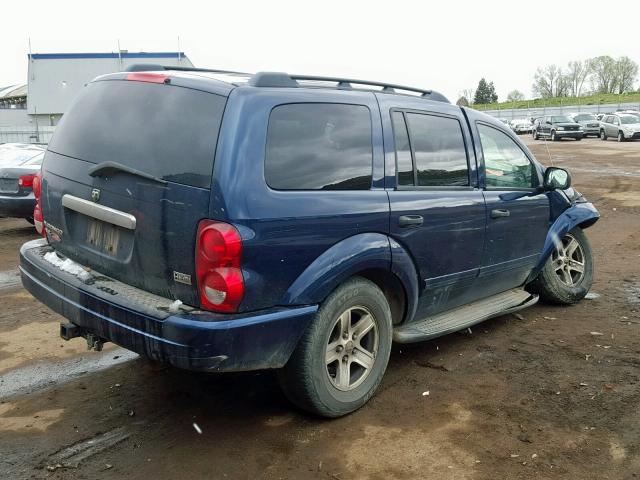 1D4HB48DX5F565357 - 2005 DODGE DURANGO SL BLUE photo 4