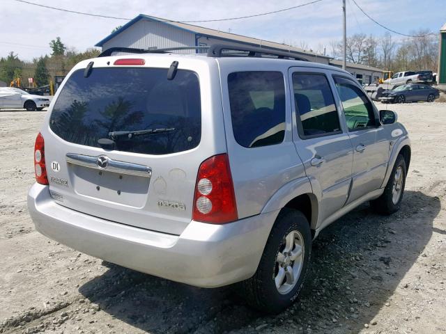 4F2YZ94125KM23965 - 2005 MAZDA TRIBUTE S SILVER photo 4