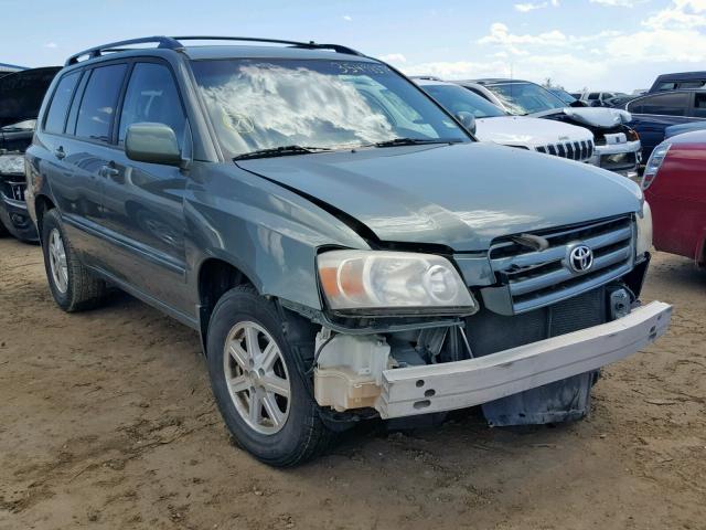 JTEDP21A550054798 - 2005 TOYOTA HIGHLANDER GREEN photo 1