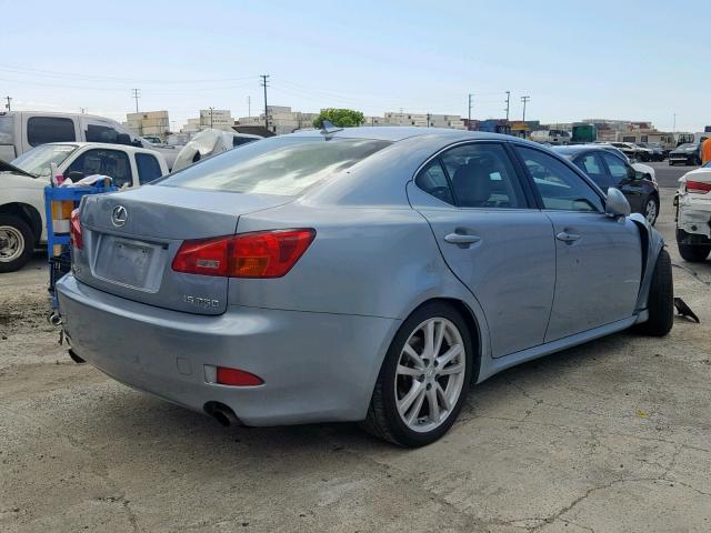 JTHBK262672041432 - 2007 LEXUS IS 250 BLUE photo 4