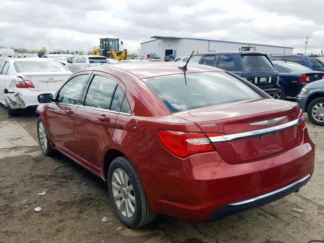 1C3CCBBB7CN188770 - 2012 CHRYSLER 200 TOURIN RED photo 3