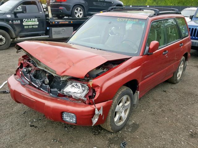 JF1SF65632H706400 - 2002 SUBARU FORESTER S RED photo 2