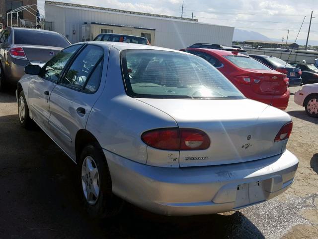 1G1JC524617258193 - 2001 CHEVROLET CAVALIER B SILVER photo 3