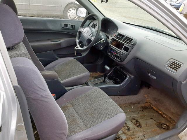 2HGEJ6429TH116686 - 1996 HONDA CIVIC CX SILVER photo 5