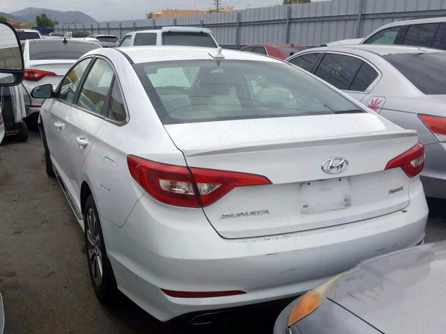 5NPE34AF5HH474340 - 2017 HYUNDAI SONATA SPO WHITE photo 3