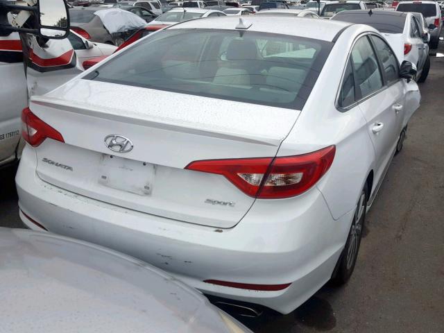 5NPE34AF5HH474340 - 2017 HYUNDAI SONATA SPO WHITE photo 4