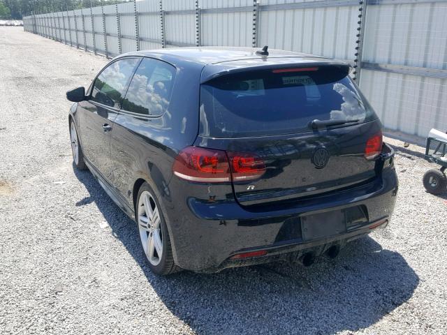 WVWRF7AJ5CW282269 - 2012 VOLKSWAGEN GOLF R BLACK photo 3