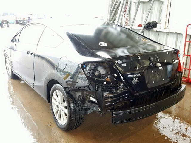 2HGFG3B19CH530529 - 2012 HONDA CIVIC EXL BLACK photo 3