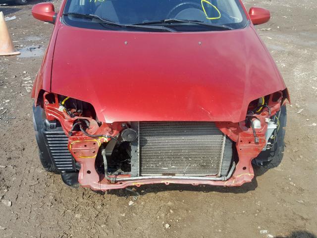 KL1TD66607B778417 - 2007 CHEVROLET AVEO BASE  foto 9