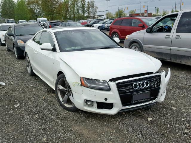 WAUDK68T29A043532 - 2009 AUDI A5 QUATTRO WHITE photo 1