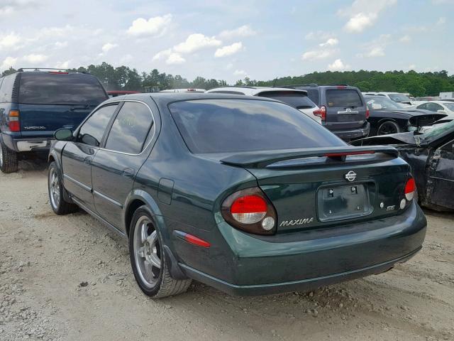 JN1CA31D81T801291 - 2001 NISSAN MAXIMA GXE GREEN photo 3