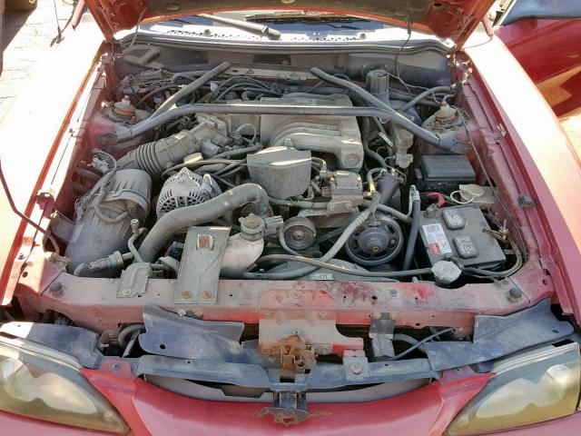 1FALP45T1RF185579 - 1994 FORD MUSTANG GT RED photo 7