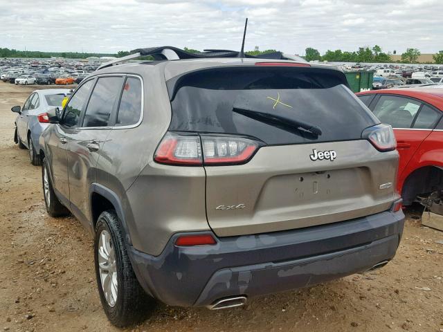 1C4PJMCX4KD107009 - 2019 JEEP CHEROKEE L BROWN photo 3