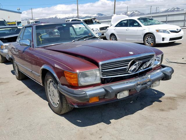 WDBBA48DXHA059646 - 1987 MERCEDES-BENZ 560 SL RED photo 1