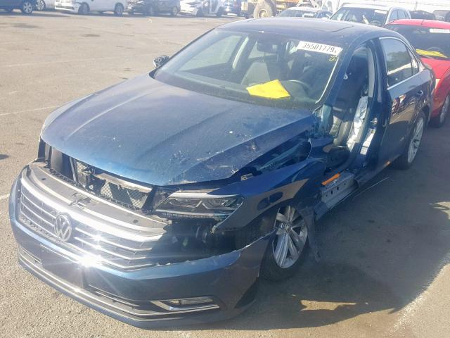 1VWBA7A33JC018612 - 2018 VOLKSWAGEN PASSAT SE BLUE photo 2