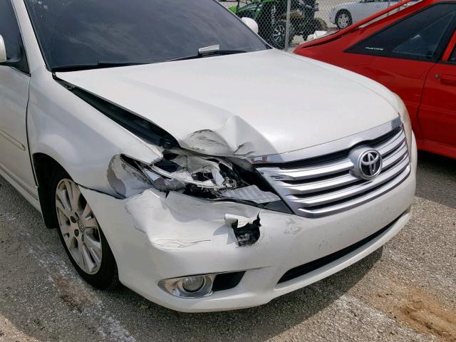 4T1BK3DB7BU404470 - 2011 TOYOTA AVALON BAS WHITE photo 9