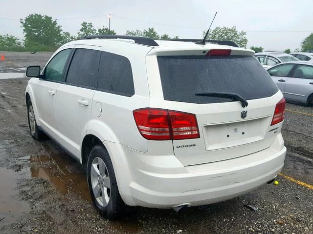 3D4PG5FV7AT119410 - 2010 DODGE JOURNEY SX WHITE photo 3