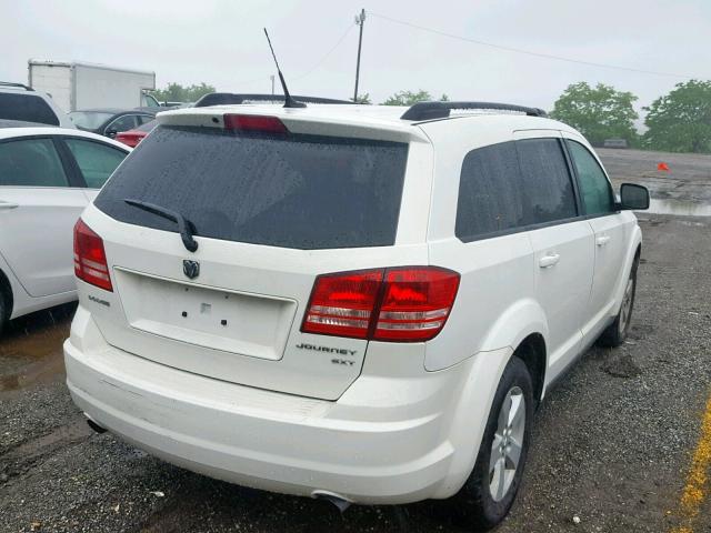 3D4PG5FV7AT119410 - 2010 DODGE JOURNEY SX WHITE photo 4