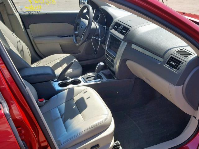 3FADP0L35BR199008 - 2011 FORD FUSION HYB RED photo 5