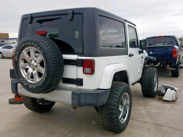 1C4GJWBGXCL124093 - 2012 JEEP WRANGLER S WHITE photo 4