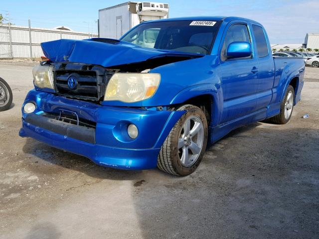 5TETU22N26Z151193 - 2006 TOYOTA TACOMA X-R BLUE photo 2