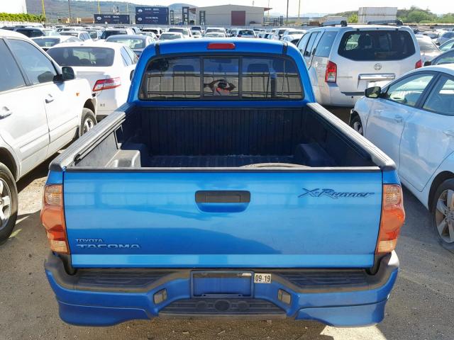 5TETU22N26Z151193 - 2006 TOYOTA TACOMA X-R BLUE photo 6