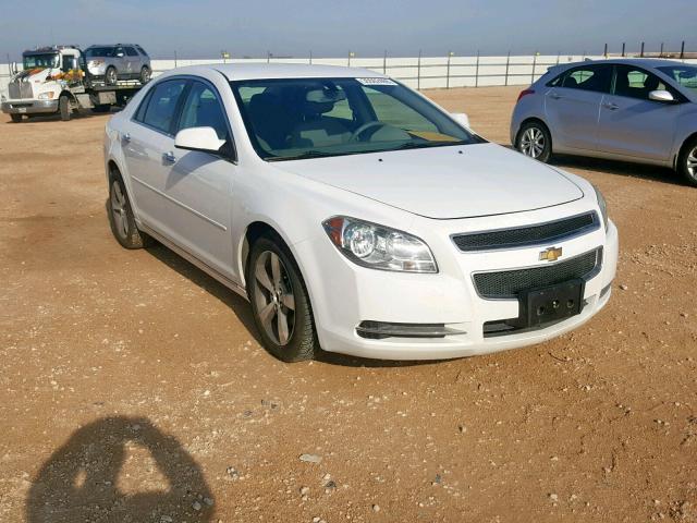 1G1ZC5EU0CF279564 - 2012 CHEVROLET MALIBU 1LT WHITE photo 1