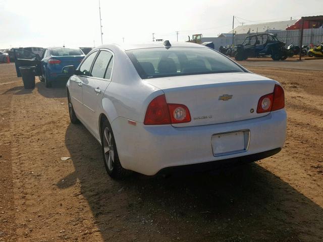 1G1ZC5EU0CF279564 - 2012 CHEVROLET MALIBU 1LT WHITE photo 3