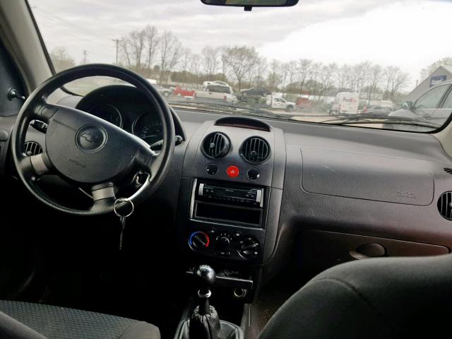 KL1TD66686B608286 - 2006 CHEVROLET AVEO BASE წითელი ფოტო 9