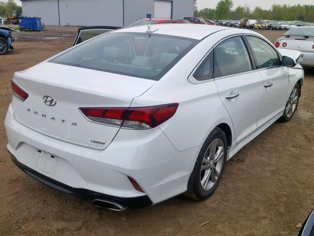 5NPE34AF7JH722724 - 2018 HYUNDAI SONATA SPO WHITE photo 4