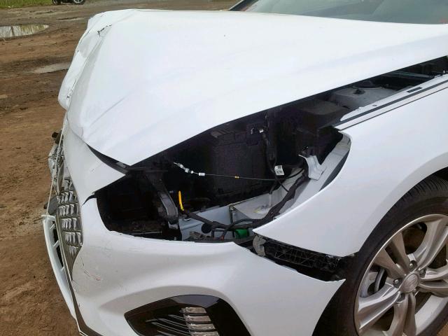 5NPE34AF7JH722724 - 2018 HYUNDAI SONATA SPO WHITE photo 9